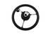 Рулевое колесо Volanti Luisi LIPARI обод черный, спицы серебряные д. 280 мм со спинером VN828050-01